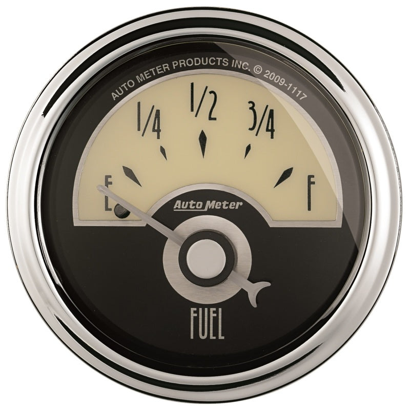 AutoMeter Gauge Fuel Level 2-1/16in. 240 Ohm(e) to 33 Ohm(f) Elec Cruiser Ad 1107