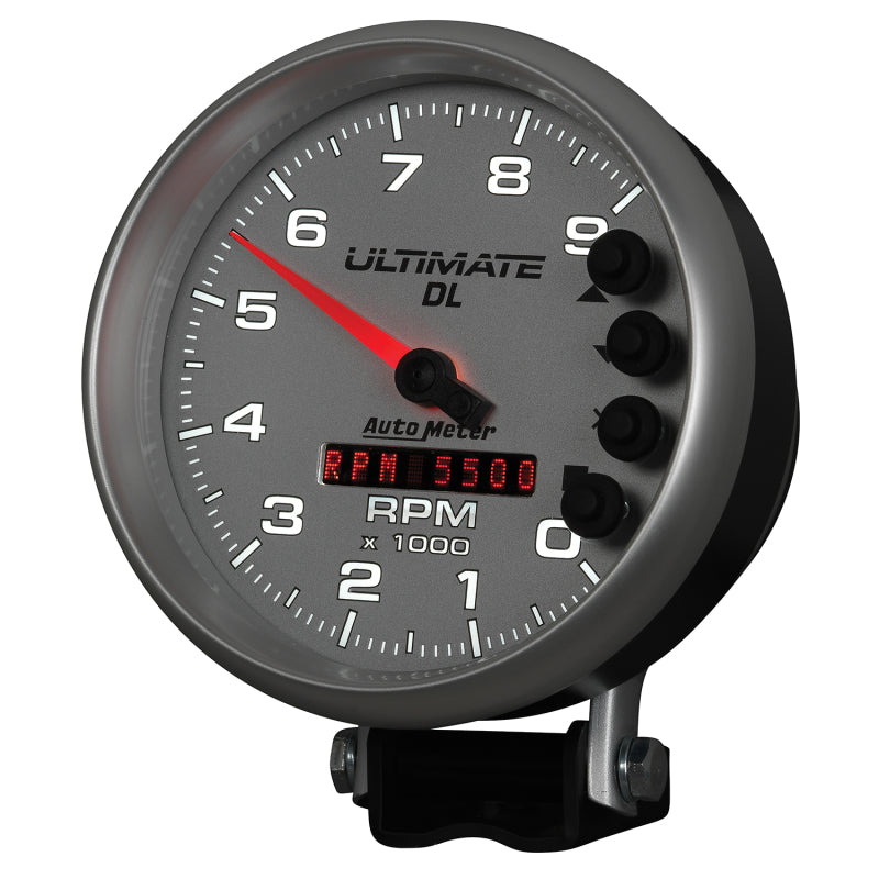 Autometer 5in Ultimate DL Tach 9000 RPM Silver ATM6894
