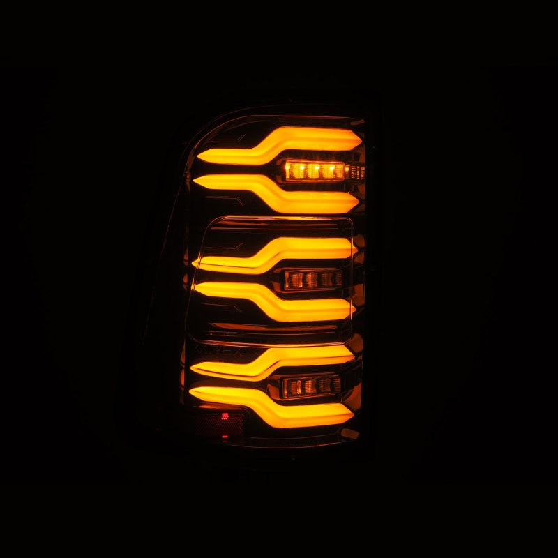 AlphaRex 19-21 Dodge Ram 1500 Luxx-Series LED Tail Lights Alpha-Black w/Activ Light/Seq Signal 640030 *Discontinued
