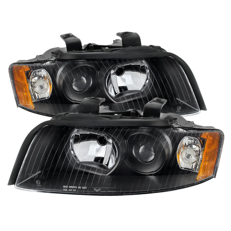 SPYDER Xtune Audi A4 02-05 Halogen Only Crystal Headlights Black HD-JH-AA402-AM-BK 9025938