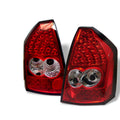 SPYDER Chrysler 300 05-07 LED Tail Lights Red Clear ALT-YD-CHR305-LED-RC 5001641