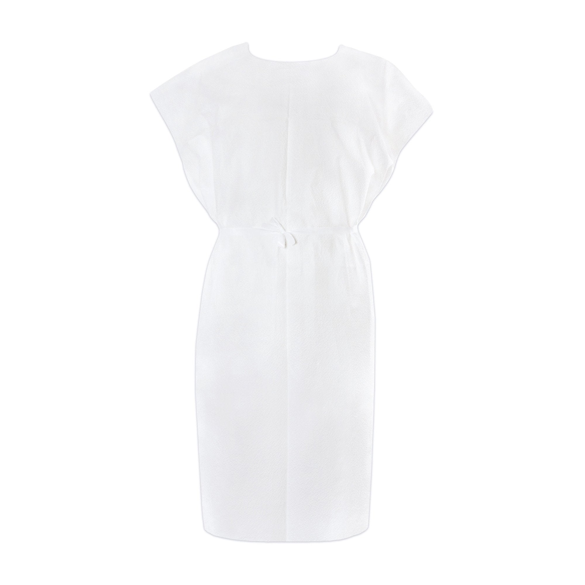 McKesson Patient Exam Gown, One Size Fits Most, White 18-10846