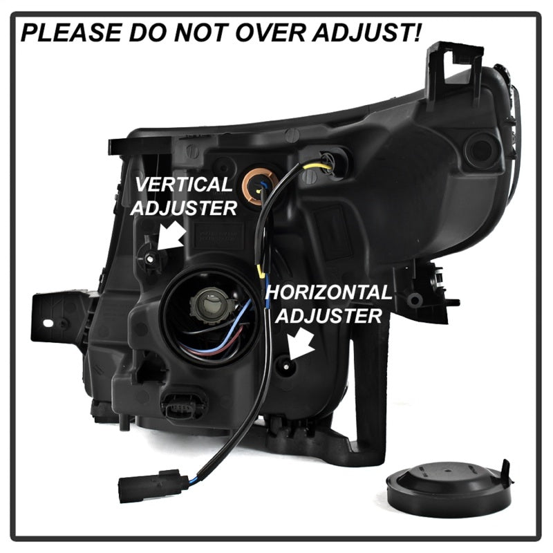 SPYDER xTune 11-15 Ford Explorer OEM Style Halogen Headlights - Black (HD-JH-FEXP11-AM-BK) 9042416
