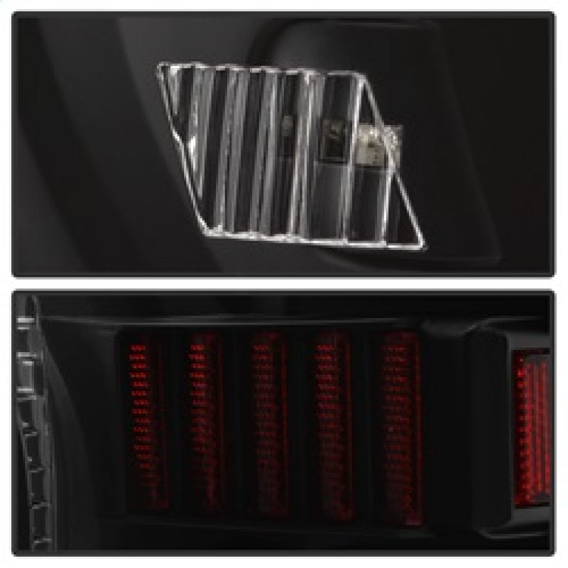 SPYDER xTune 07-13 Toyota Tundra Light Bar LED Tail lights - Black (ALT-ON-TTU07V2-LBLED-BK) 9038563