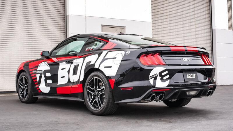 Borla 2018 Ford Mustang GT 5.0L AT/MT 2.5in S-Type Exhaust w/o Valves (Rear Section Only) 11953
