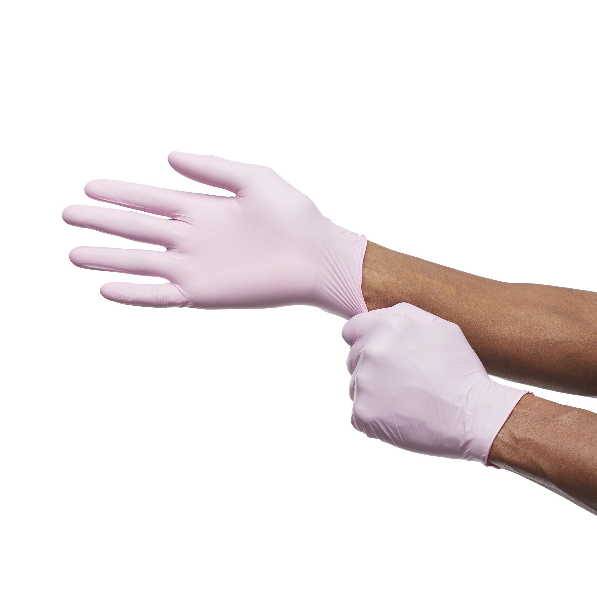 McKesson Pink Nitrile® Exam Glove, Small 14-6NPNK2