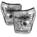 SPYDER Ford Super Duty 11-15 Projector Headlights LED Halo DRL Chrm Low 9006 PRO-YD-FS11-HL-C 5070265