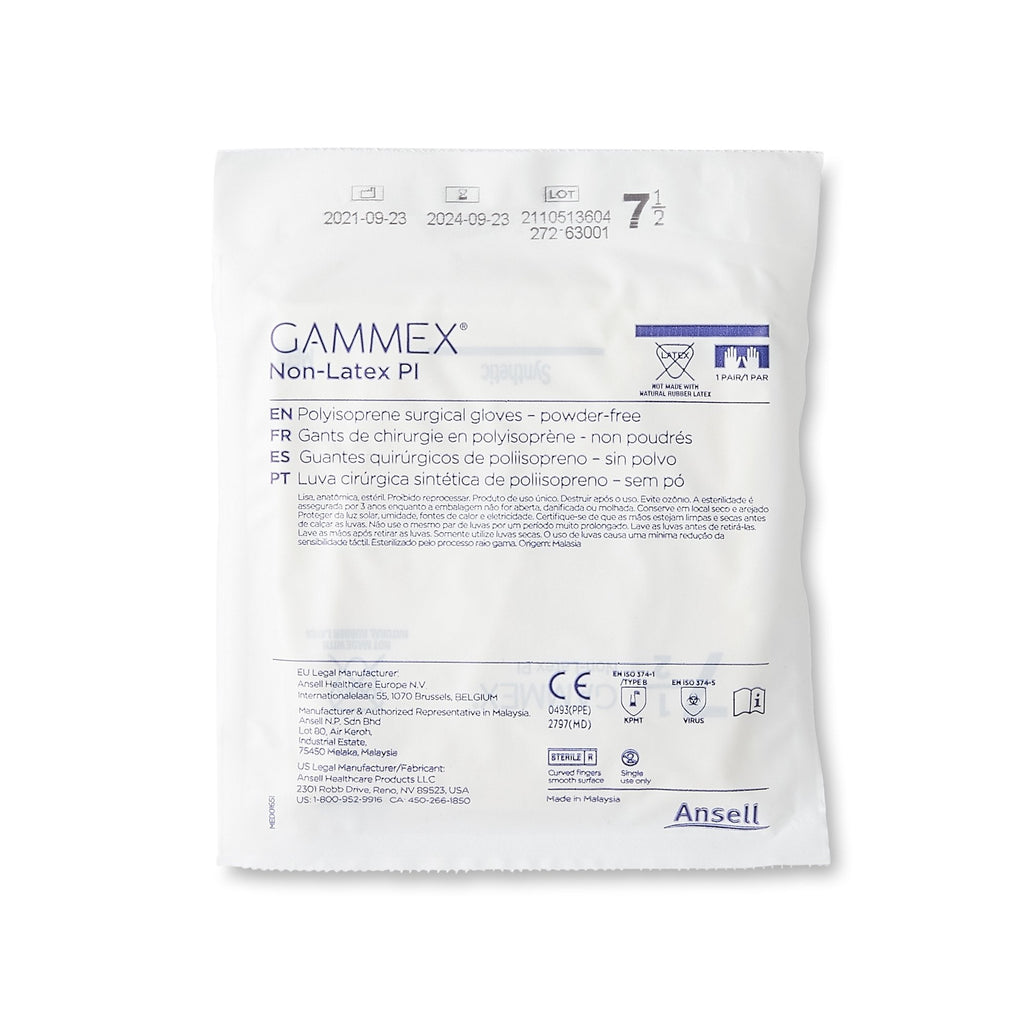 Gammex® Non-Latex PI Polyisoprene Surgical Glove, Size 7.5, White 20685775