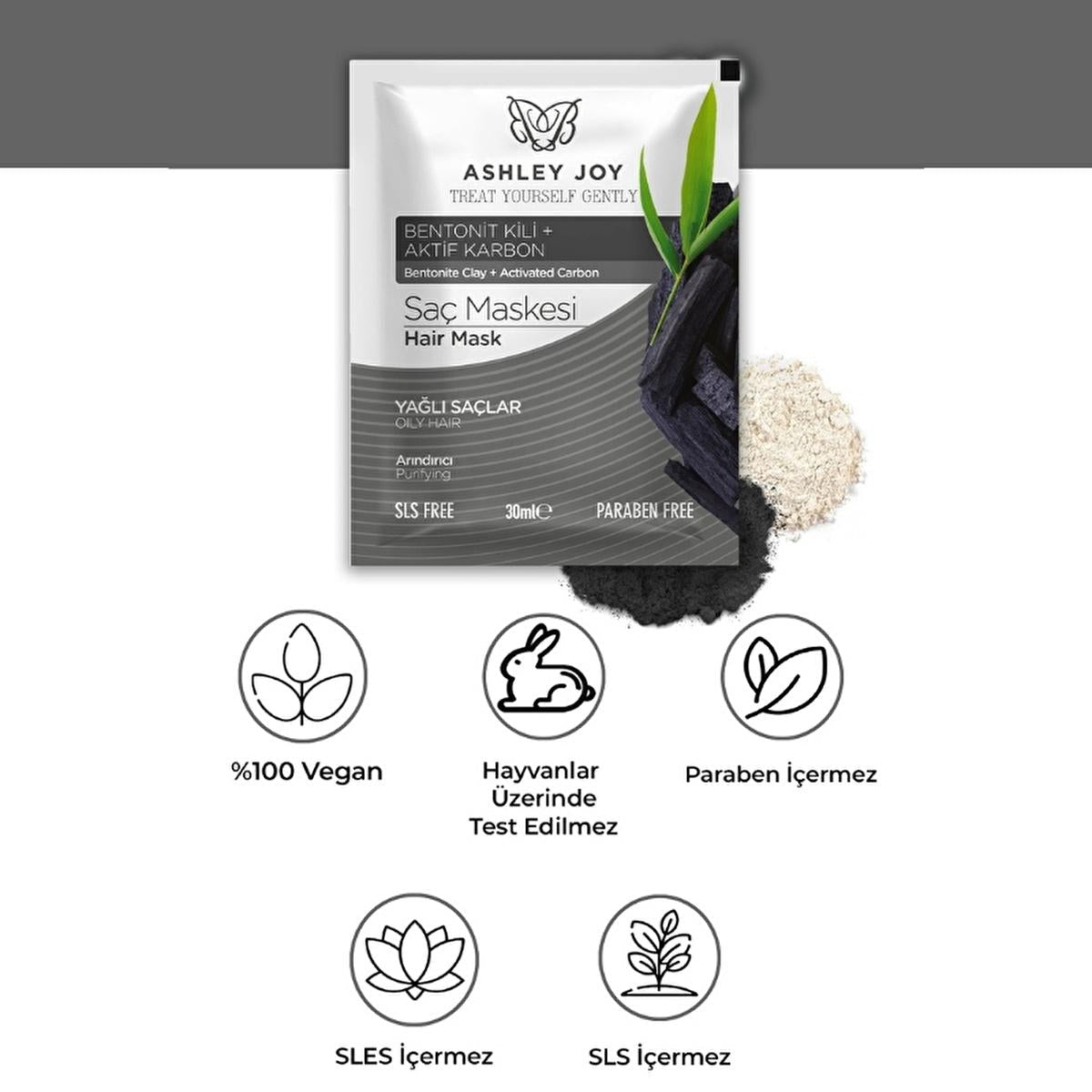 Ashley Joy Volumizing & Strengthening Hair Mask: Repair Damaged, Chemically Treated Hair | Thermal Protection & Bamboo Extract