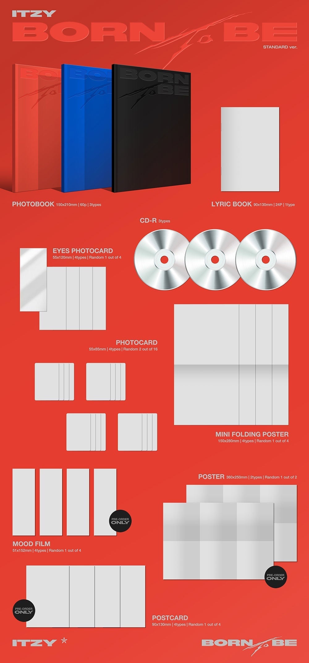 ITZY 2nd Mini Album - Born To Be