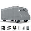 DikaSun 7 Layers Top Class C RV Cover Upgraded Tear Resistant Breathable Waterproof Ripstop Anti-UV Class C Camper RV Cover