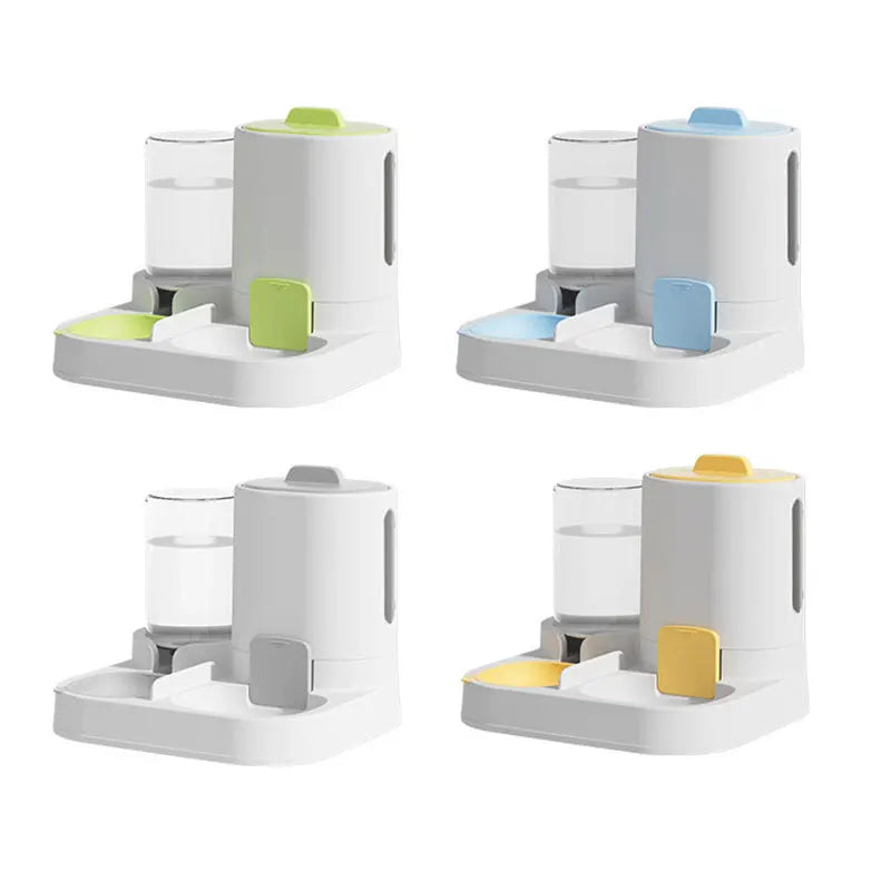1 - Pack Automatic Gravity - Fed Cat Water Dispenser & Feeder - Spill - Proof Large Capacity One - Piece Design - PhishStones Products
