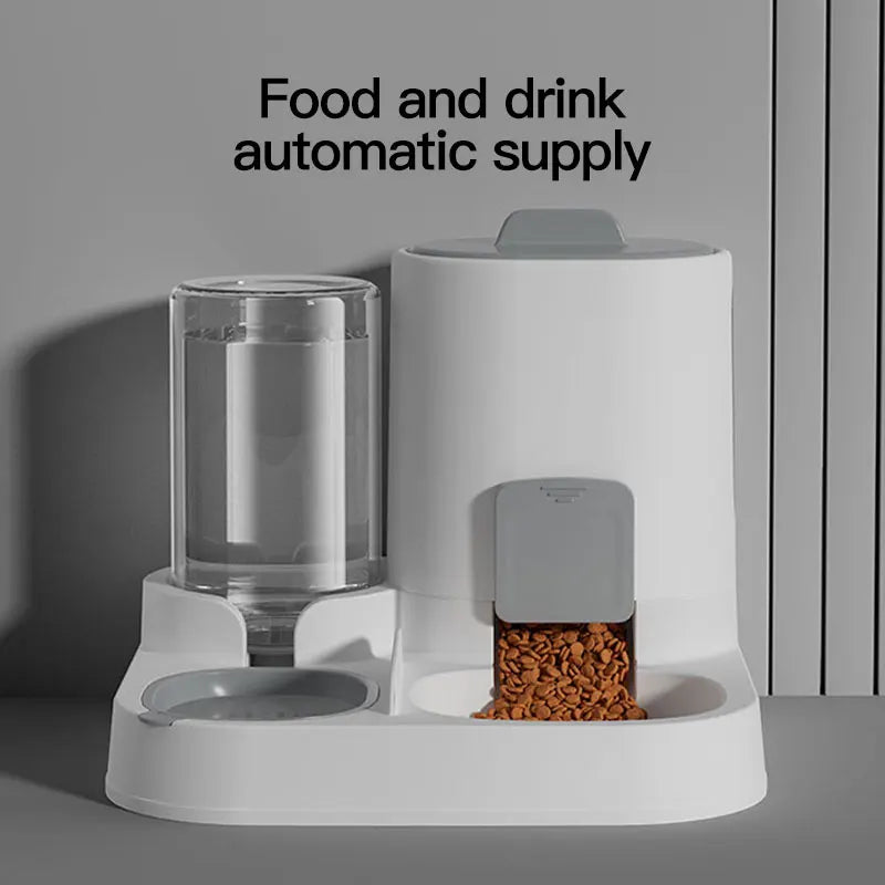 1 - Pack Automatic Gravity - Fed Cat Water Dispenser & Feeder - Spill - Proof Large Capacity One - Piece Design - PhishStones Products