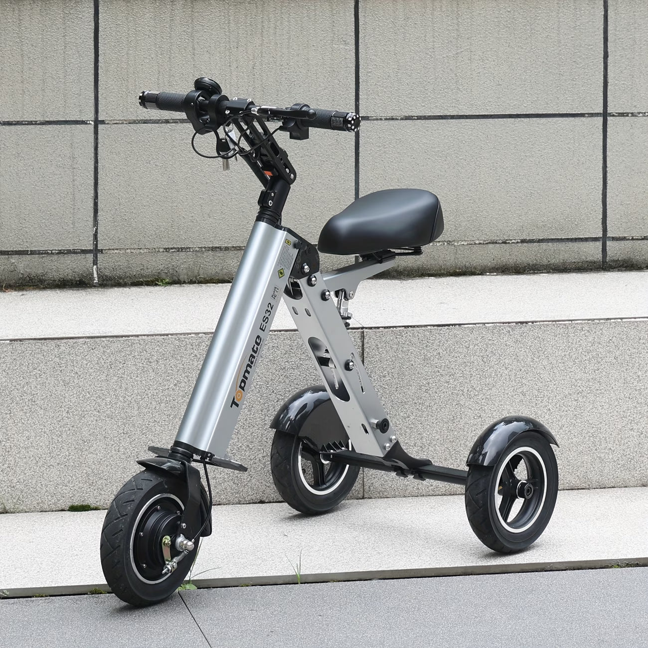 10-inch 3-Wheel Foldable Electric Scooter with Adult Seat | 36V 7.5Ah Non-Removable Battery & Reverse Function