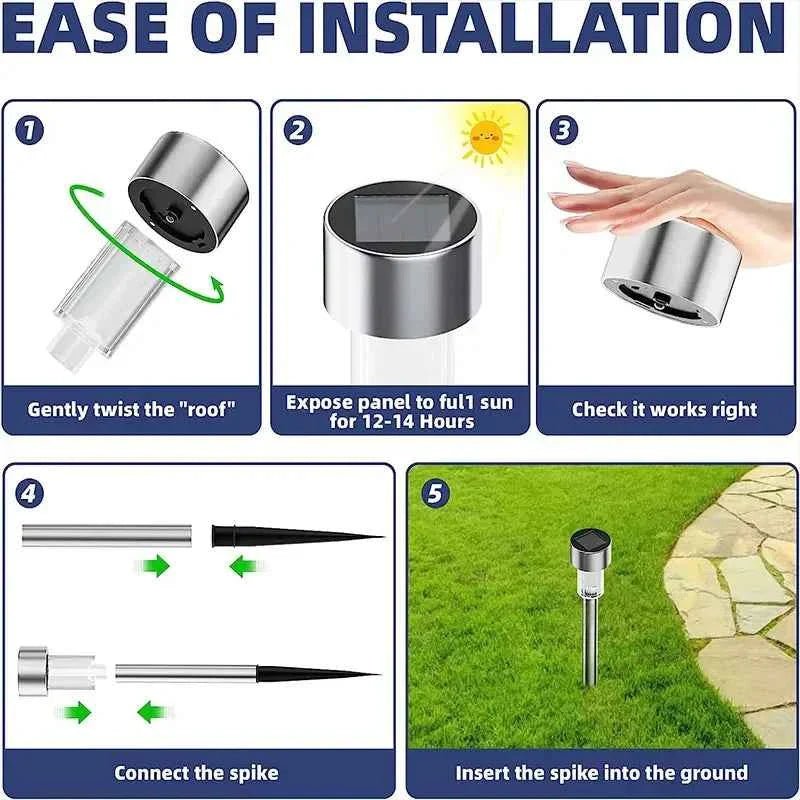 10 - Pack Solar Outdoor Lights Garden Lanterns - PhishStones Products