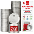 100 Regular Mouth Canning Lids - PhishStones Products