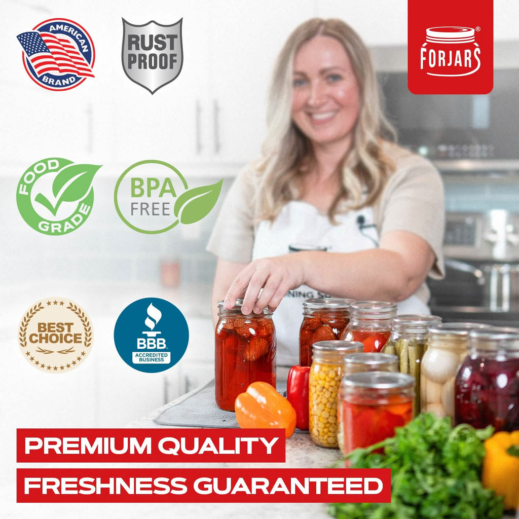 100 Regular Mouth Canning Lids - PhishStones Products