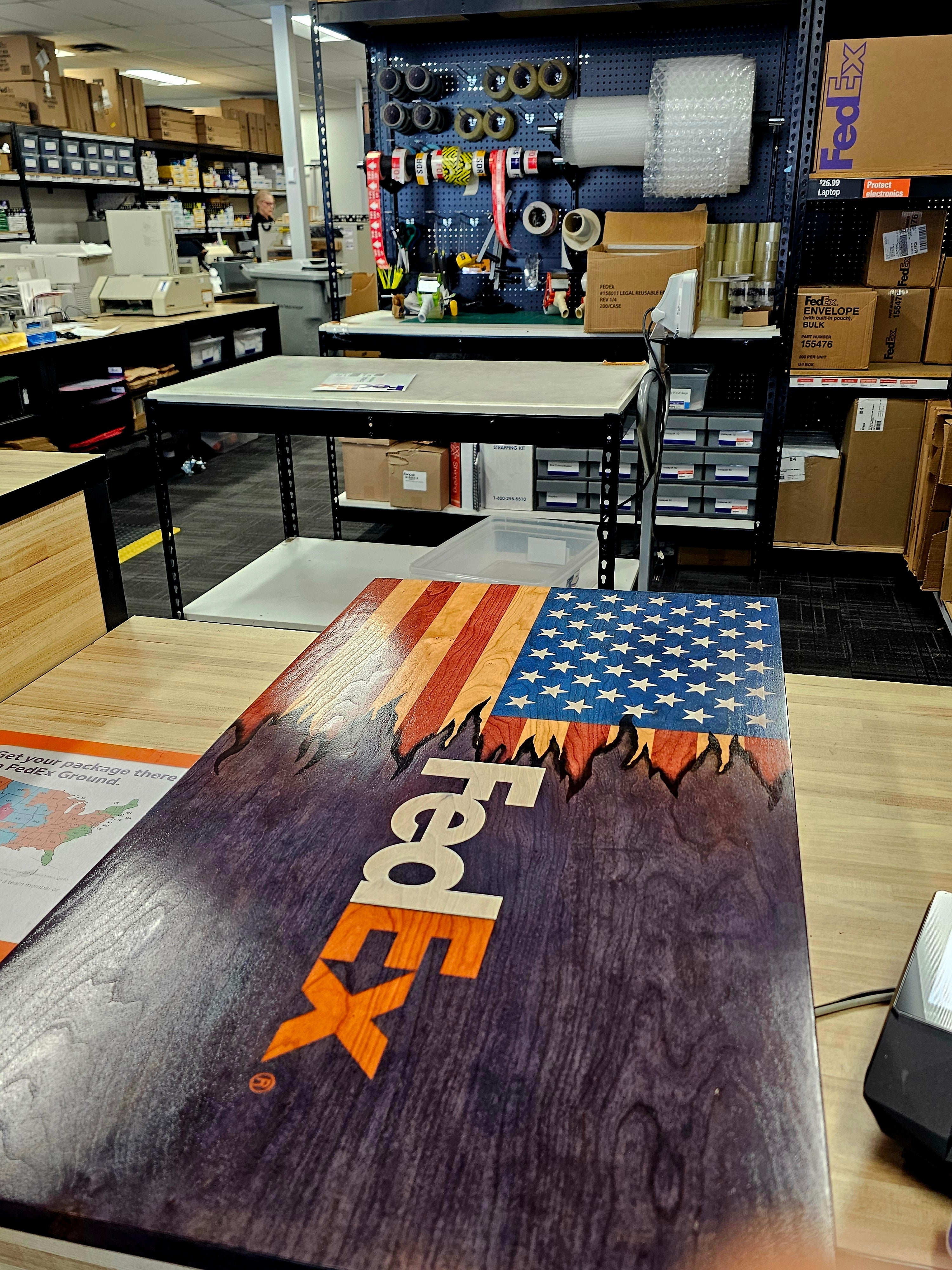 The American Combination Flag Collection – Handcrafted Solid Hardwood Flags – Made by U.S. Veterans