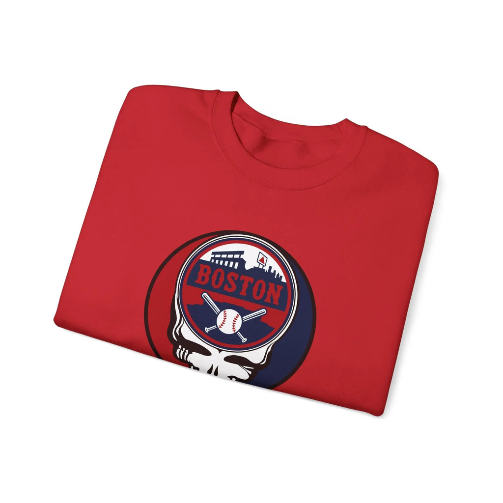 Boston Red Sox Original Stealie Grateful Dead Crewneck Grateful Dead Sweatshirt