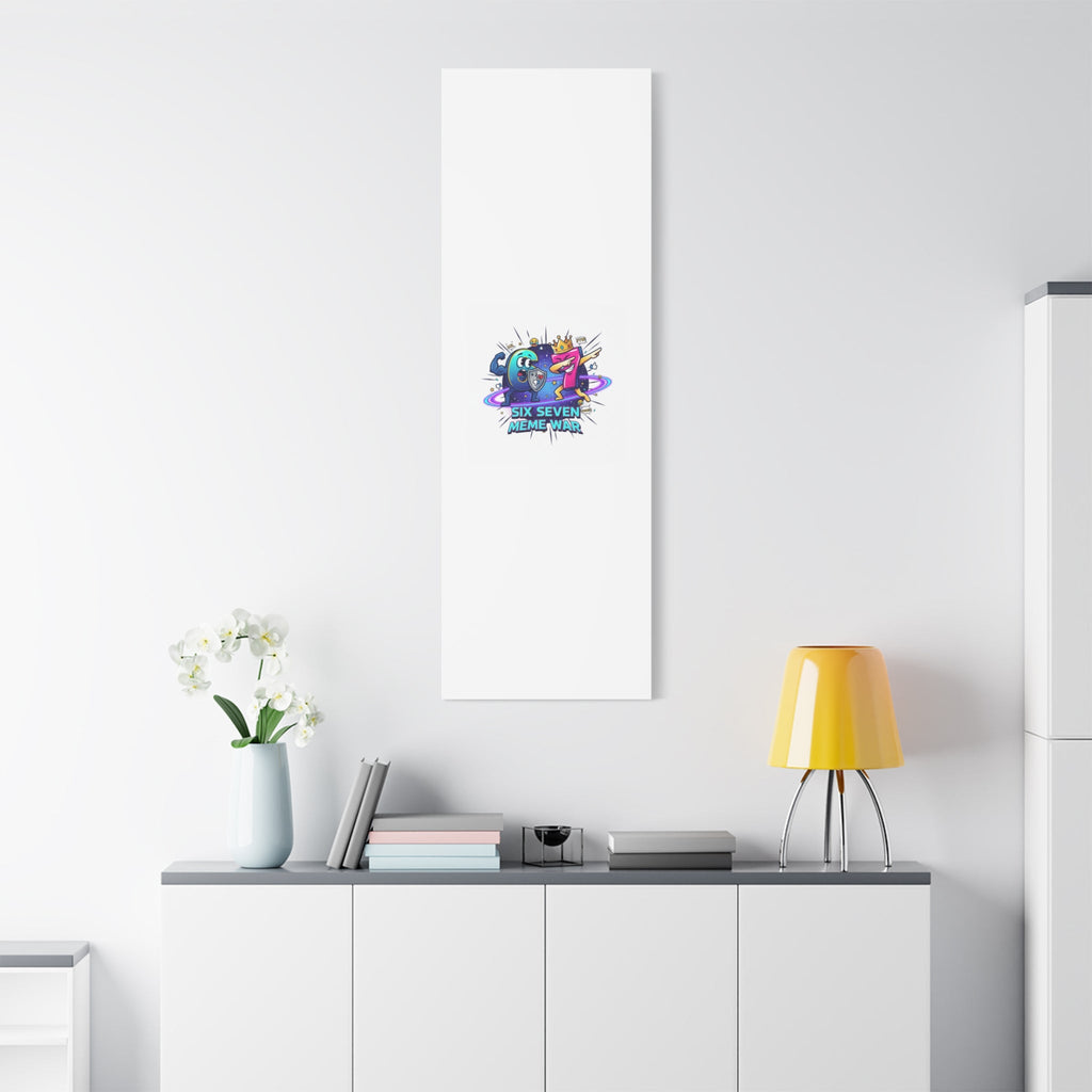 Six Seven Meme War Canvas | Legendary Internet Battle Art, Viral Culture Wall Decor