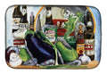 Eggplant and New Orleans Beers  Dish Drying Mat Absorbent Dish Drying Mat Pad for Kitchen Counter Dish Drainer Mat for Countertop, 14 x 21", Multicolor