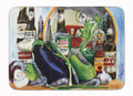 Eggplant and New Orleans Beers Memory Foam Kitchen Mat Machine Washable Anti-Fatigue Cushion Comfort Bath or Kitchen Rug