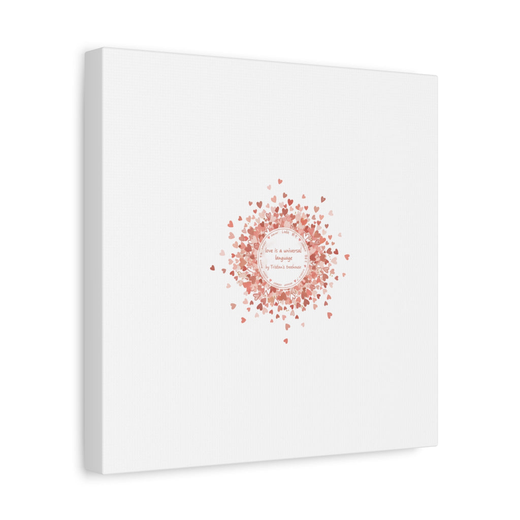 Tiny Heart Confetti Canvas | Matte Stretched Wall Art