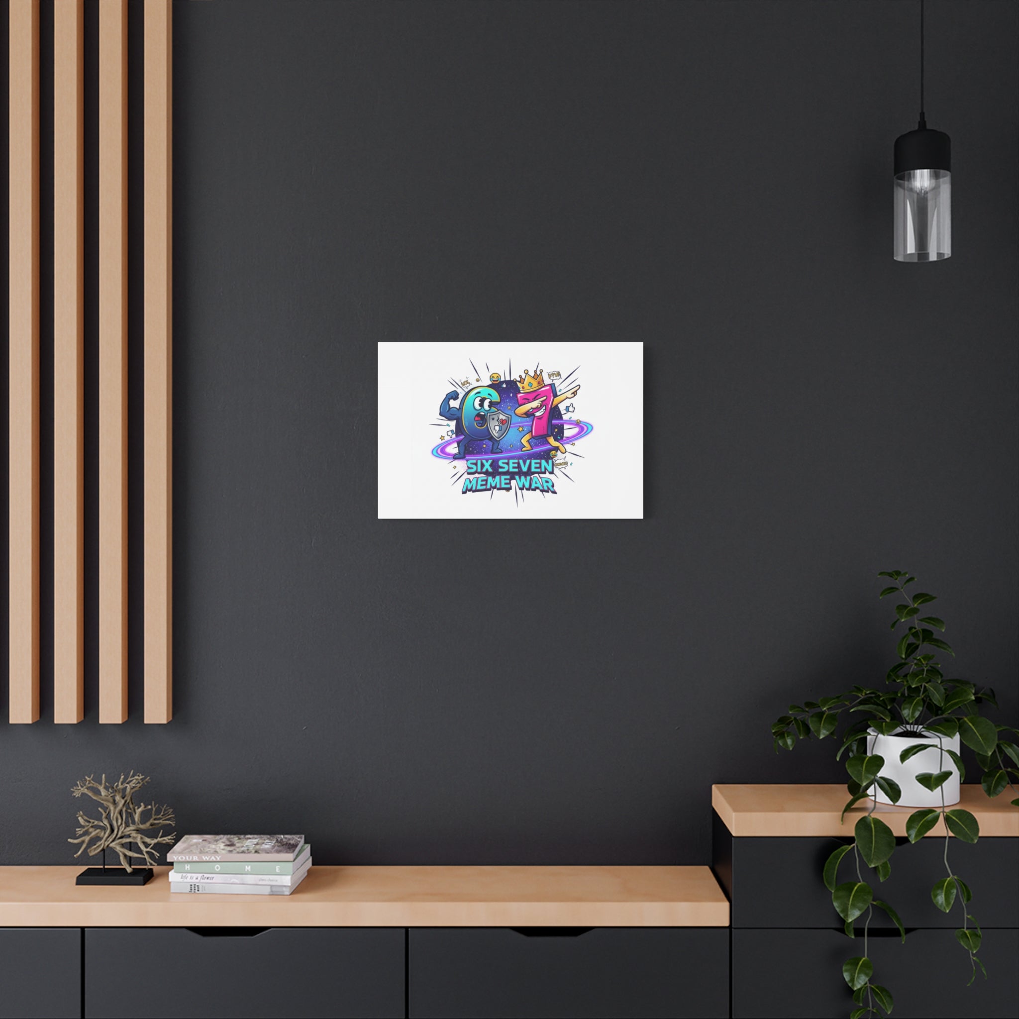 Six Seven Meme War Canvas | Legendary Internet Battle Art, Viral Culture Wall Decor