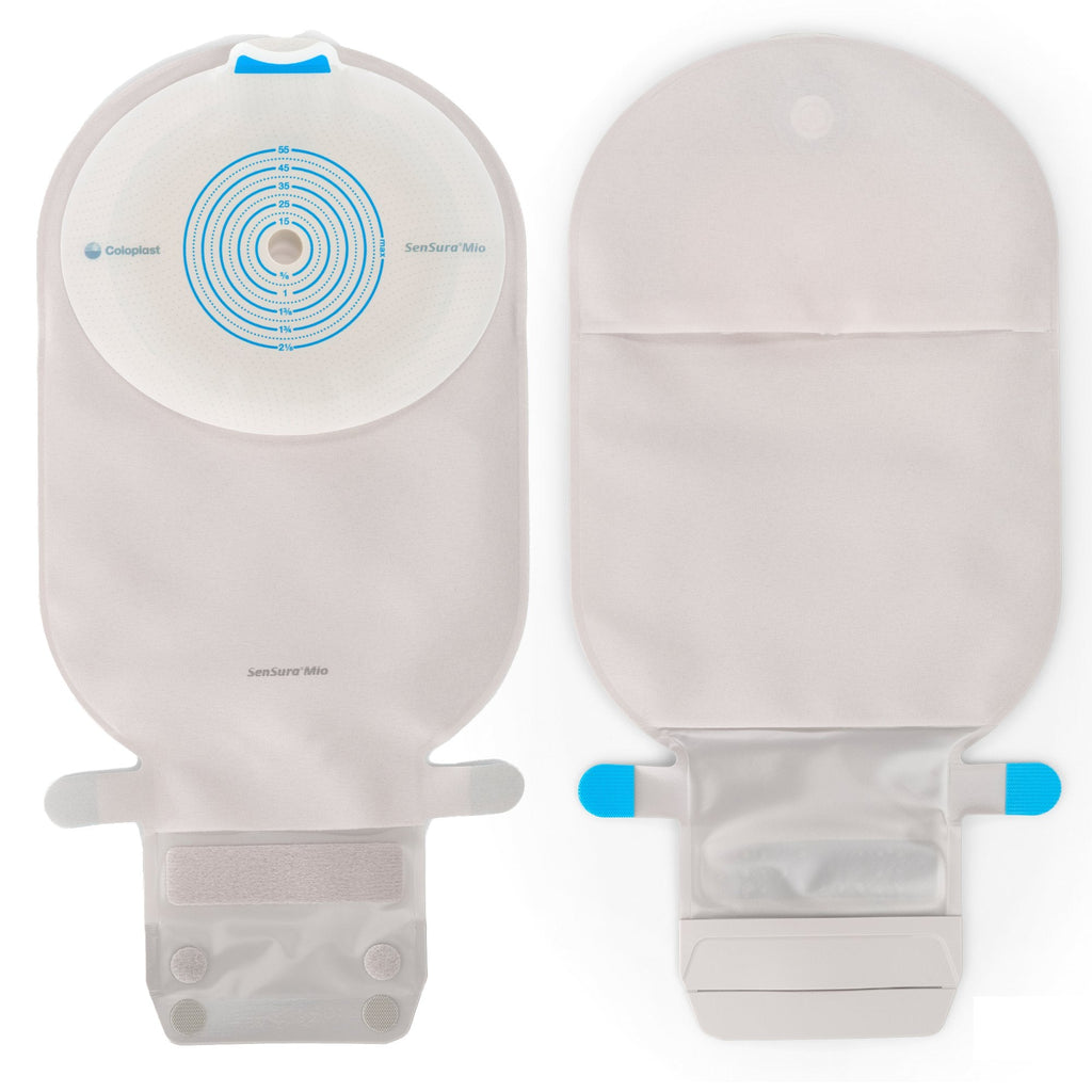 SenSura® Mio Flat 1-Piece Opaque Ostomy Pouch, Trim to fit 10 – 55 mm Stomas 10471
