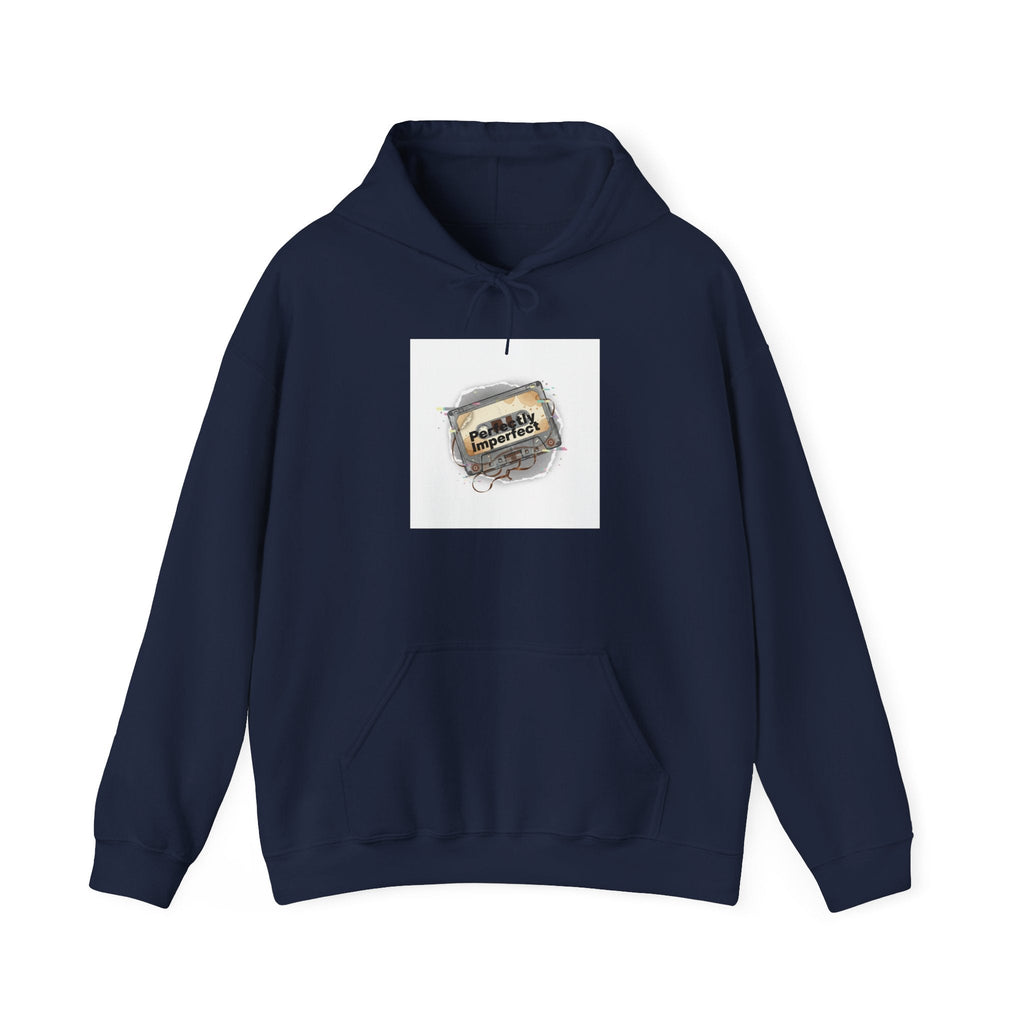 Glitch Tape Patch Hoodie | analog error, retro-tech static