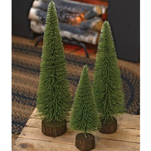 Mossy Bottle Brush Pine Tree 16"