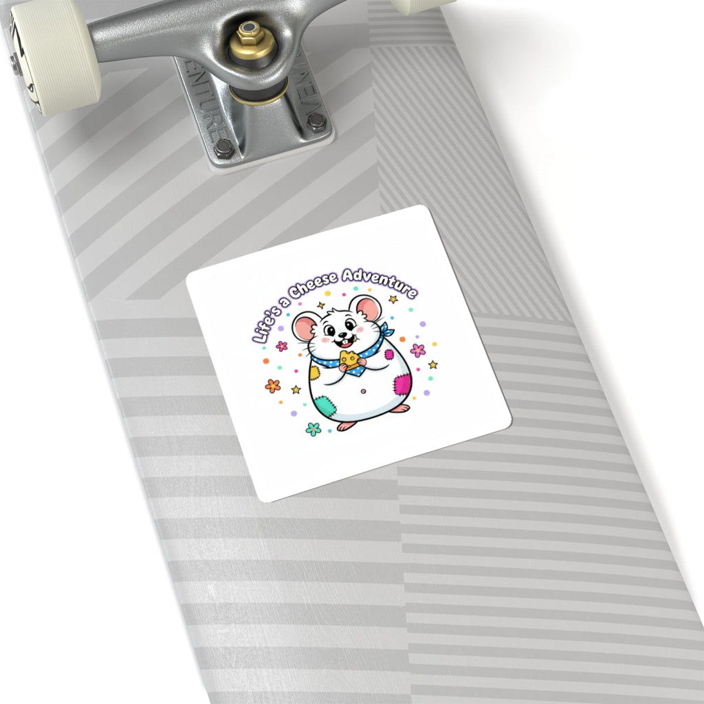 Life's a Cheese Adventure Sticker | Rodent-Core, Rat Lover Decal