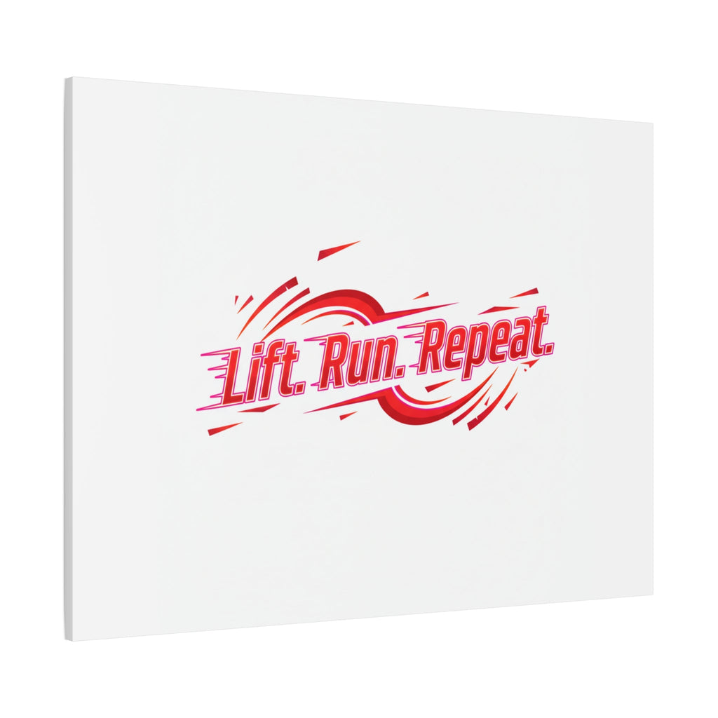 Lift Run Repeat Canvas | Fitness Wall Art, Gym Motivation