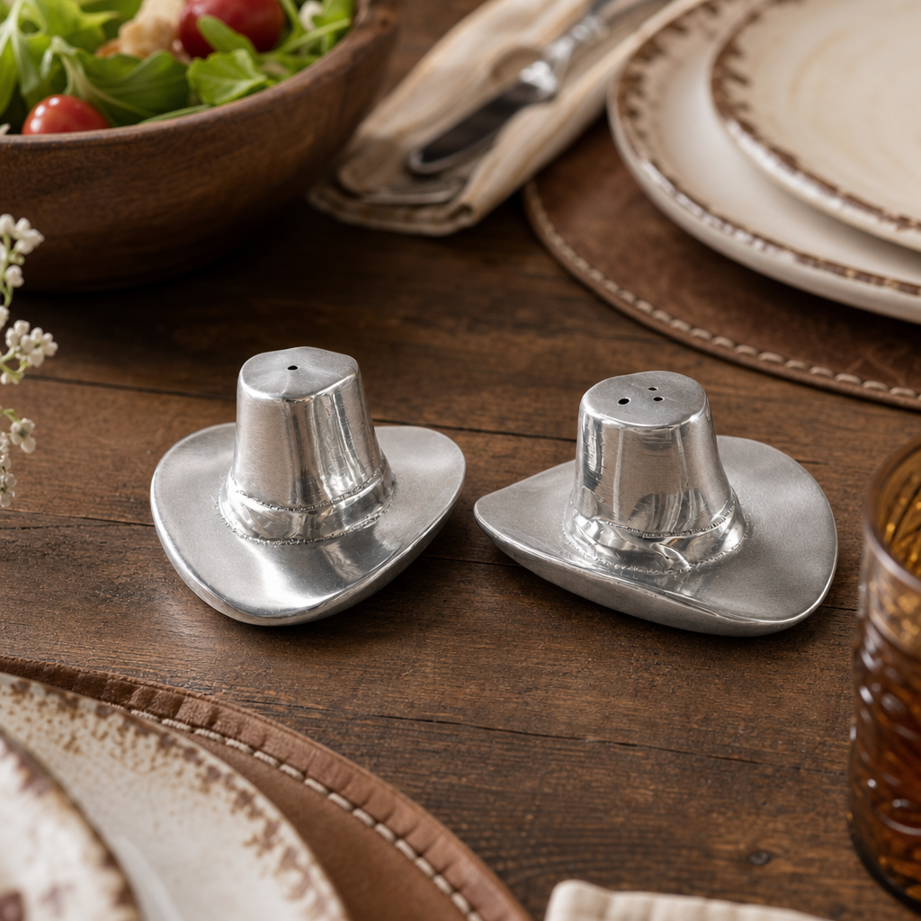 Cowboy Hat Salt and Pepper Set