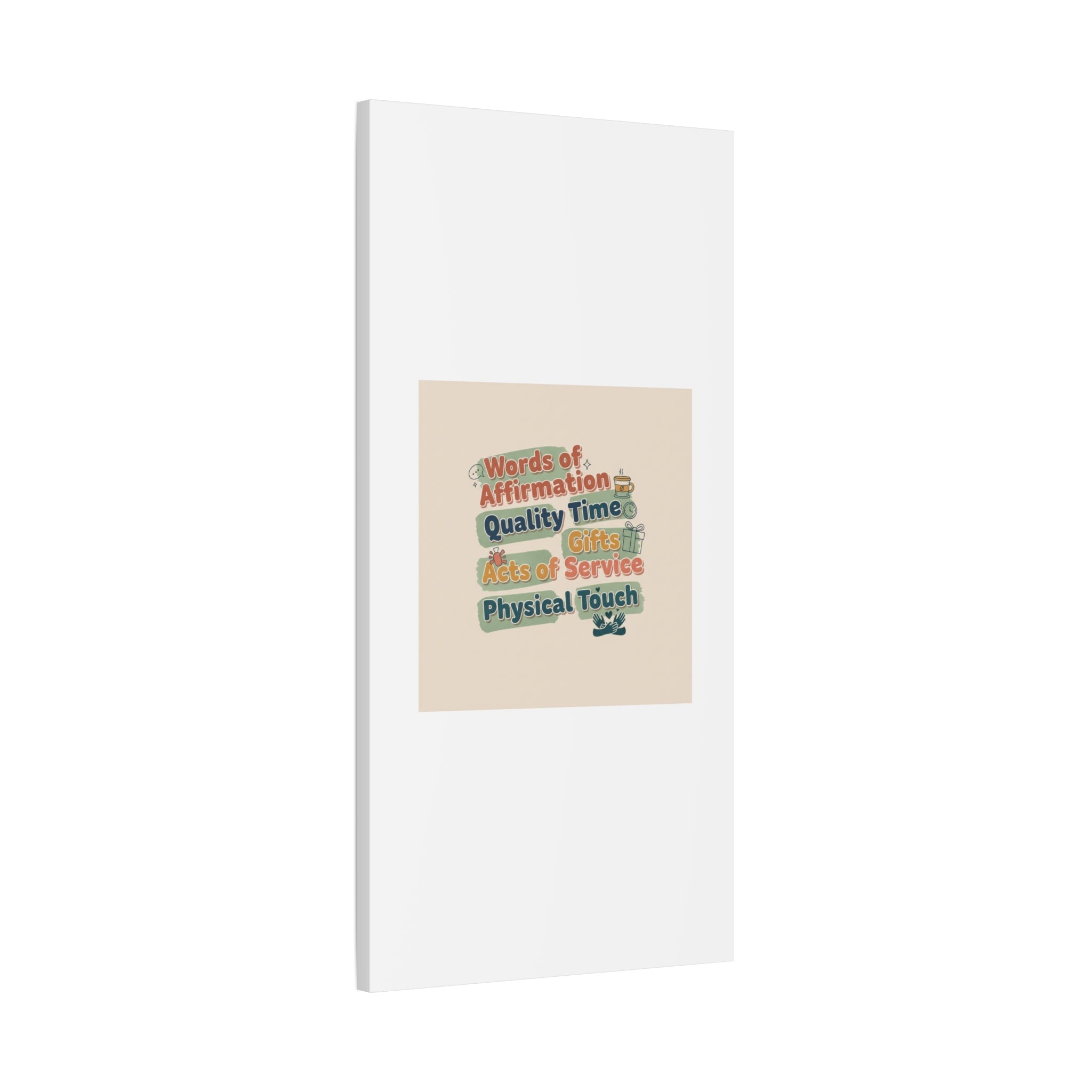 Love Languages List Matte Canvas Wall Art | love language meme, relationship humor