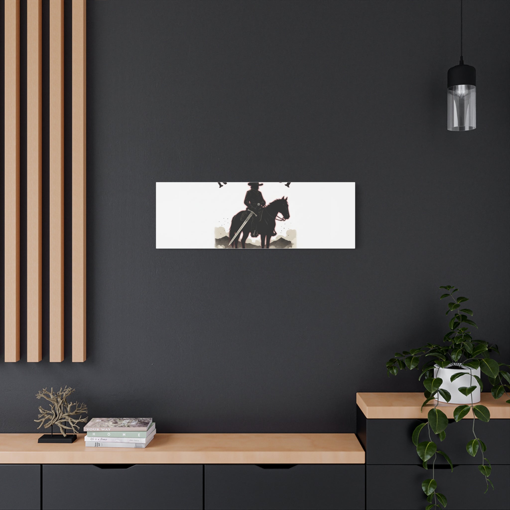 No Mercy Cowboy Skull Canvas | western skull art, gothic Americana