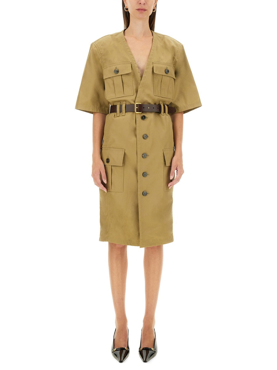Saint Laurent Women "Saharienne" Dress