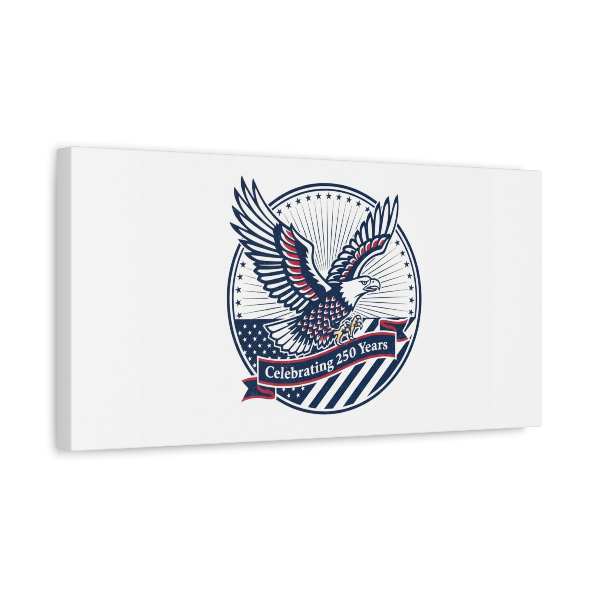 250th Anniversary Eagle Emblem Canvas | Semiquincentennial Americana