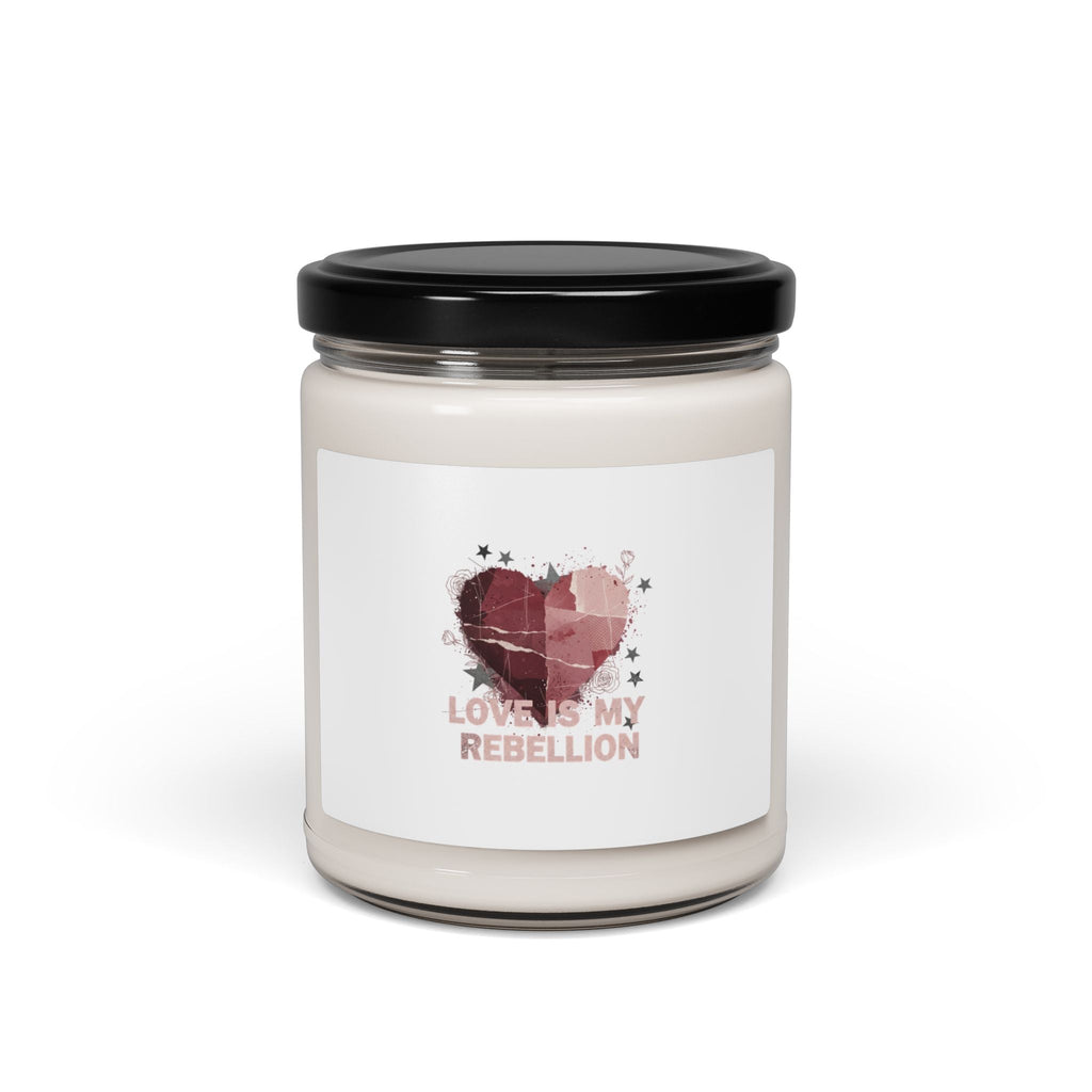 Love Is My Rebellion Candle | Soft Grunge Heart, Distressed Valentine Soy Candle