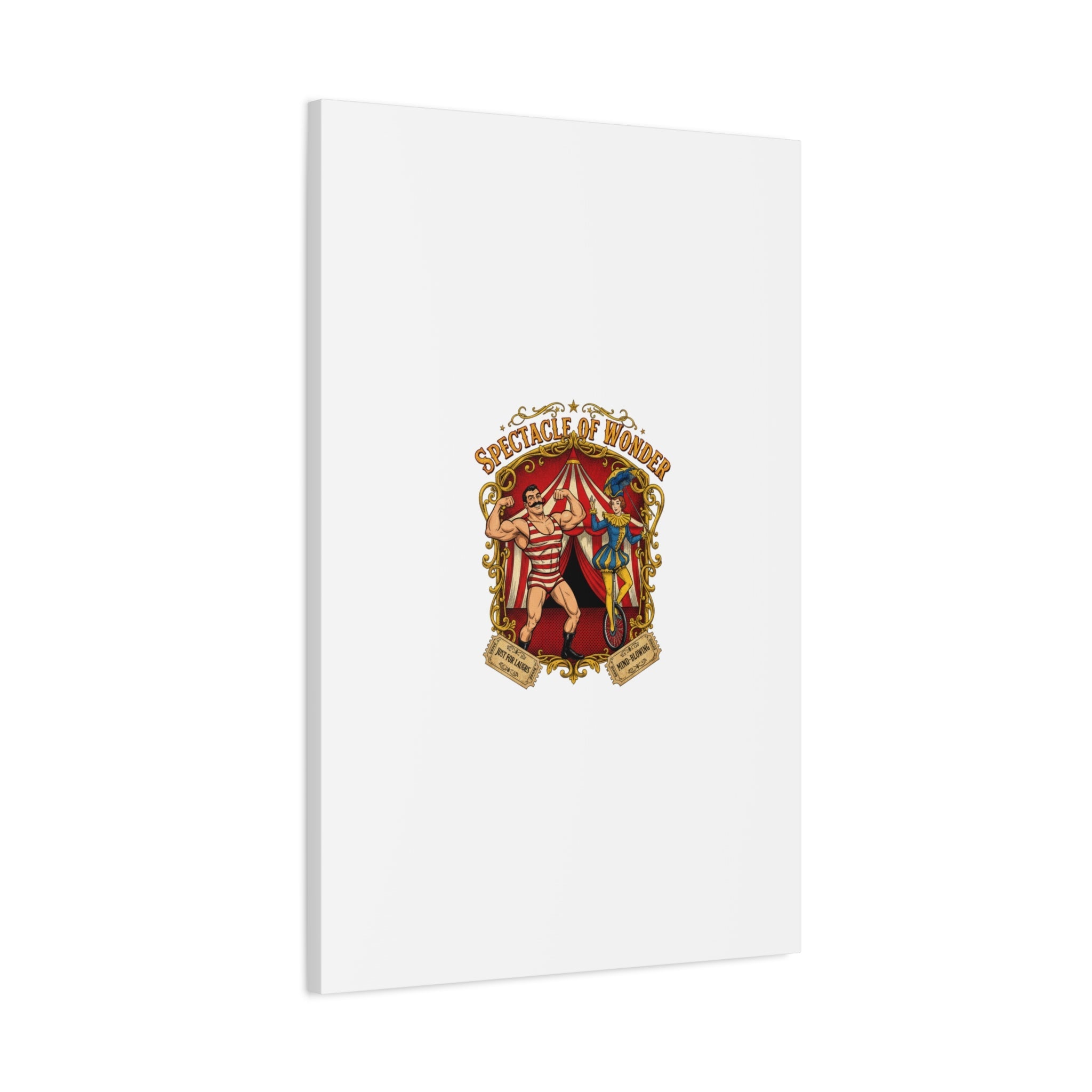 Spectacle of Wonder Circus Art Print, Canvas | Vintage Carnival Design