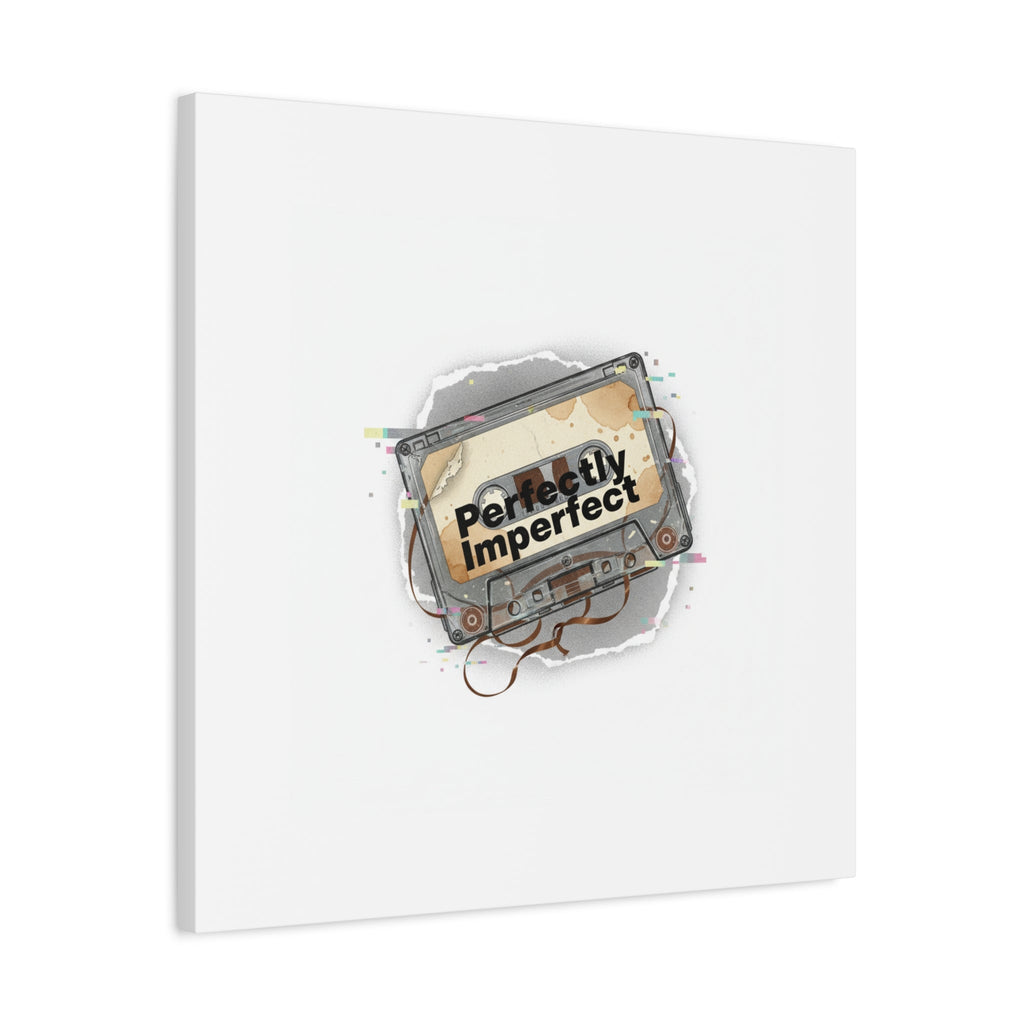 Perfectly Imperfect Cassette, Canvas Print | Analog Error, glitch art static