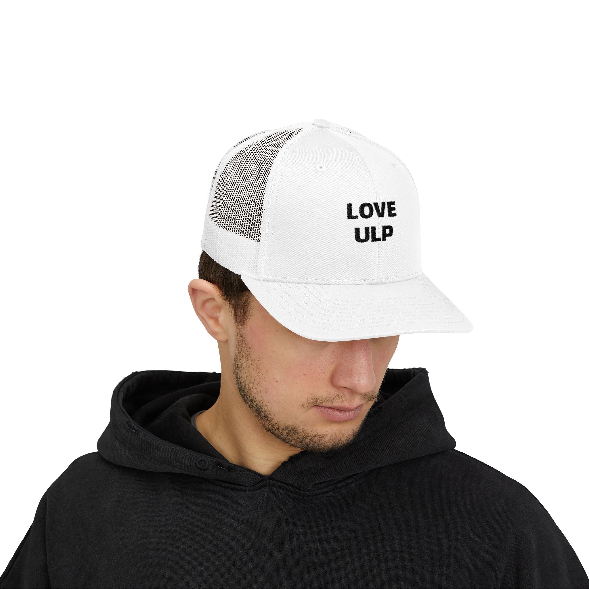 Love ULP Trucker Cap - Vintage Grey Mesh Snapback Hat