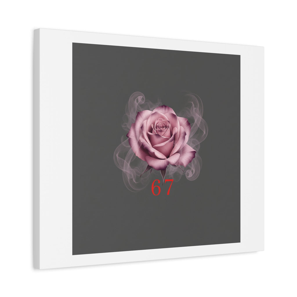 6 7 Valentine's Canvas | Viral Gothic Rose Wall Art | 6 7 Meaning Dark Romance