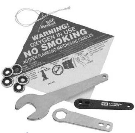 B & F Medical Oxygen Regulator Wrench 66080