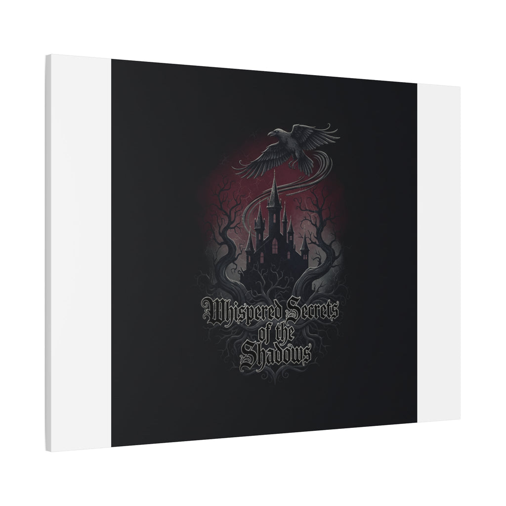 Whispered Secrets of the Shadows Castle Wall Art, Matte Canvas | Gothic Medieval Decor
