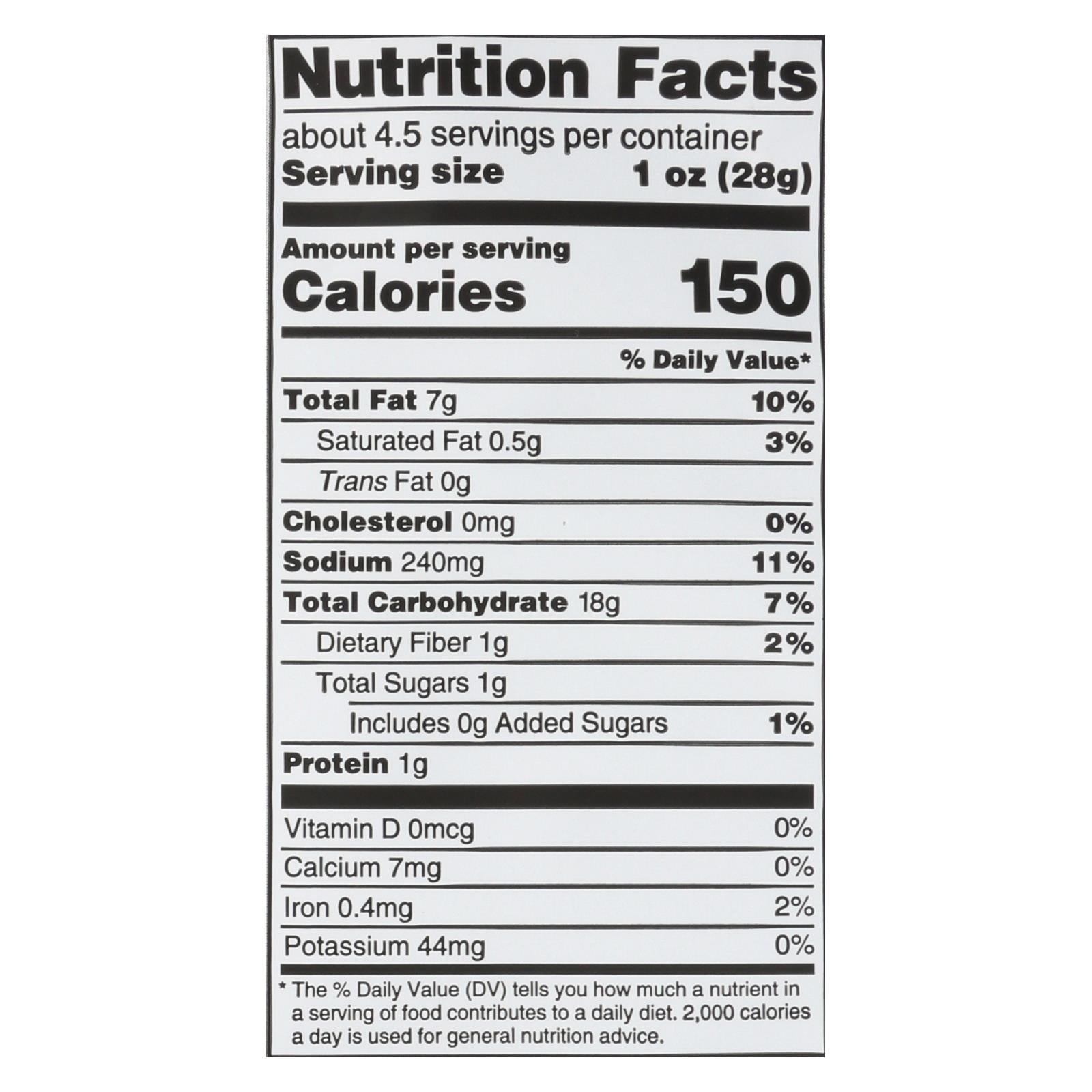 The Daily Crave Veggie Straws Himalaya Pink Salt, Case of 8 (4.5 oz Each)