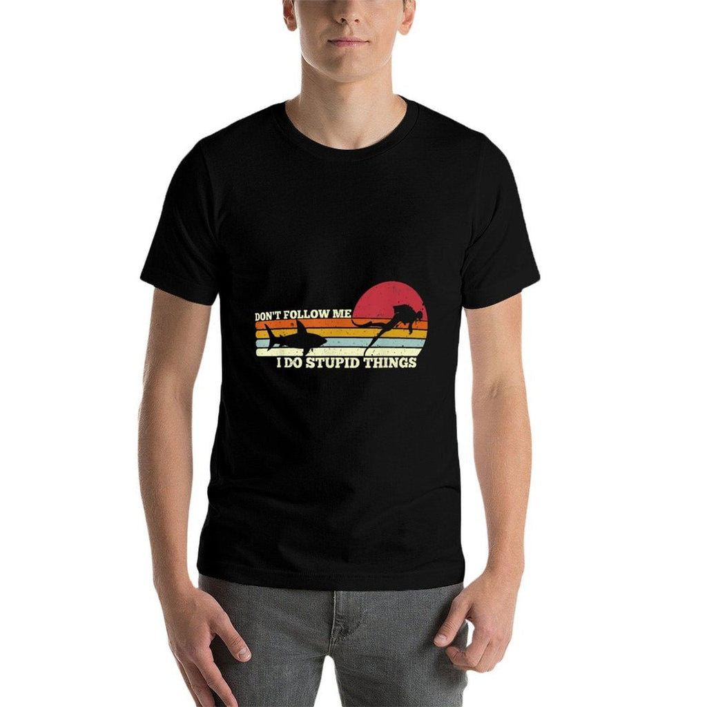 Dont Follow Me I Do Stupid Things Scuba Diving Diver Dive  Affordable Price T-Shirt