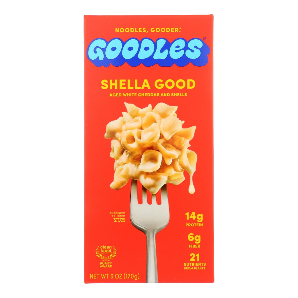 Goodles Mac & Cheese, Shella Pasta, 6 oz., Case of 12