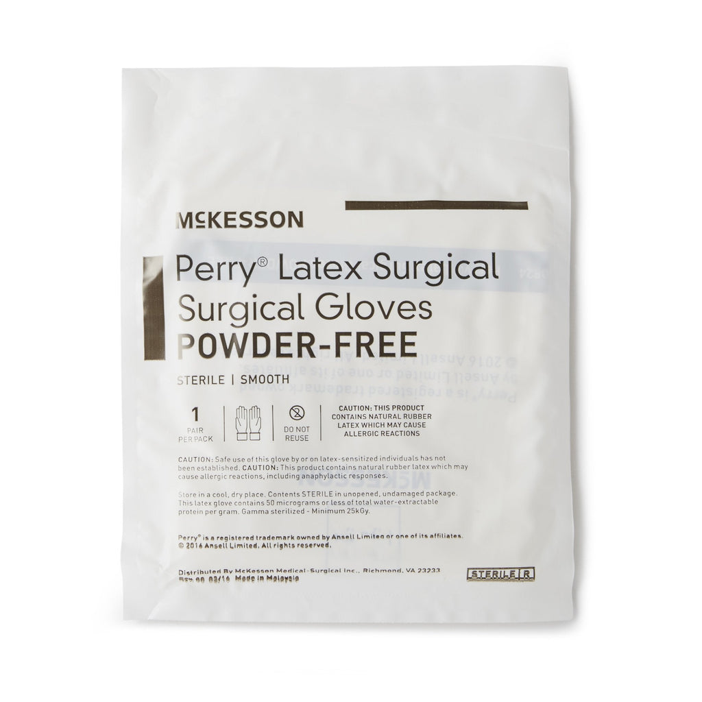 McKesson Perry® Performance Plus Surgical Glove, Size 6.5, Cream 20-1065N