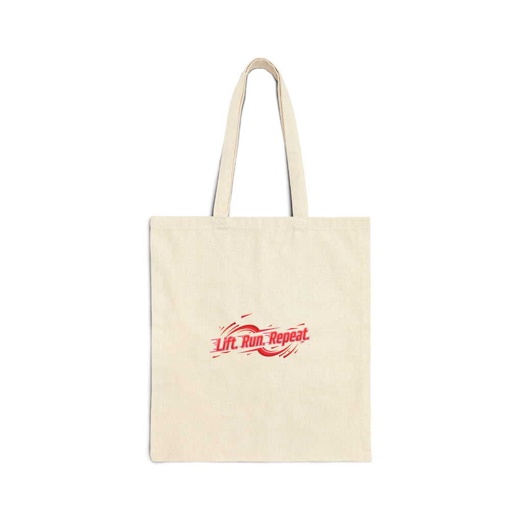 Lift Run Repeat Tote, gym motivation fitness bag | active lifestyle